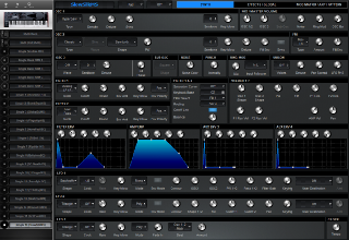 Click to display the Access Virus TI Single 16 - SYNTH Editor