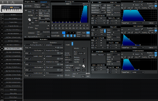 Click to display the Alesis QuadraSynth S4 Mix Pgm 6 Editor