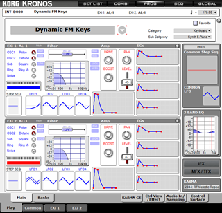 Click to display the Korg Kronos v3 Program - AL-1 Editor