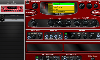 Click to display the Line 6 POD Pro Channel Editor