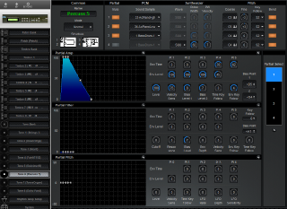 Click to display the Roland D-110 Tone 6 Editor