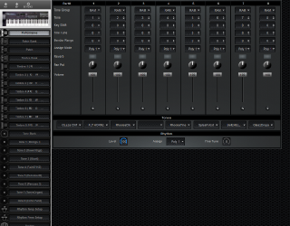 Click to display the Roland D-20 Performance Editor