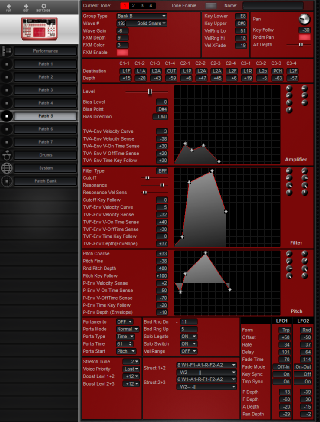 Click to display the Roland D2 Patch 5 Editor
