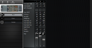Click to display the Roland P-55 Part Editor