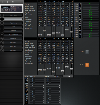 Click to display the Roland S-550 Patch Editor