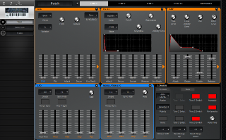 Click to display the Roland SH-01 Patch - TONE 1 Editor