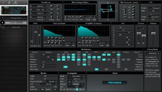 Click to display the Sequential Prophet VS Rack Program Editor