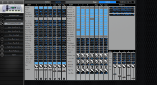 Click to display the Yamaha Motif ES8 Performance - Mixer Mode Editor