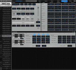 Click to display the Roland Fantom X8 Patch/Rhy 14 - Common Editor