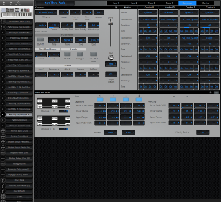 Click to display the Roland Fantom X8 Patch/Rhy 16 - Common Editor