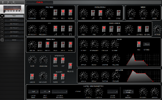 Click to display the Sequential Prophet 5 Rev 4 Patch Editor