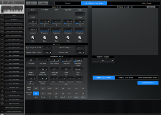 Click to display the Yamaha MOXF 6 System - EQ + Effects Editor