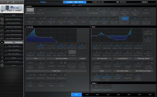 Click to display the Yamaha Motif XS 8 Voice - Element / Amp / Pitch Editor